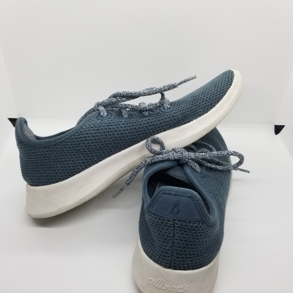 allbirds Tree Runners marine blue with white sole size 9 - Picture 7 of 10